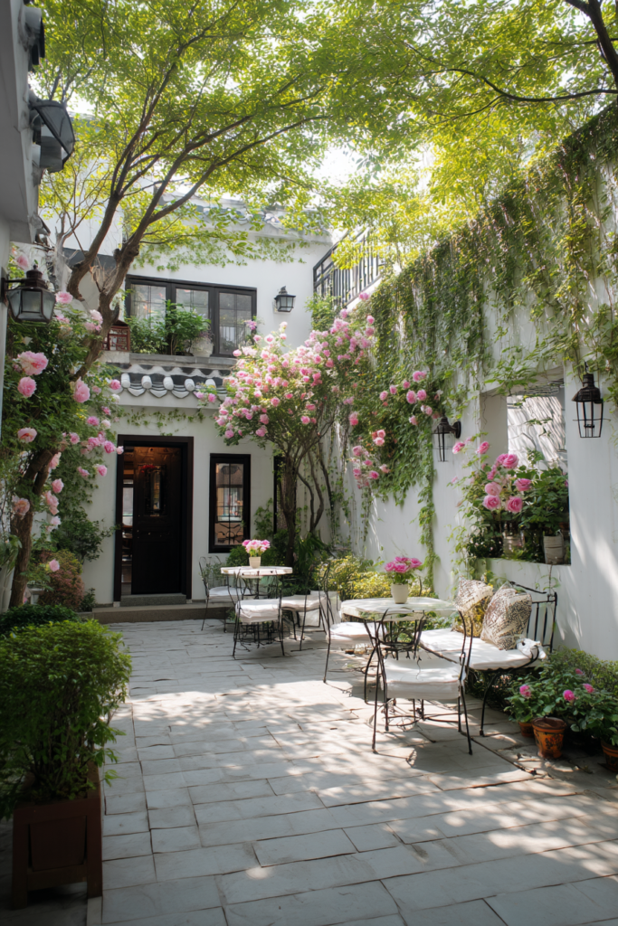 hopelinda335846 the courtyard is planted with roses in a large 07bbc6fc babb 443b aab2 e7607318054c