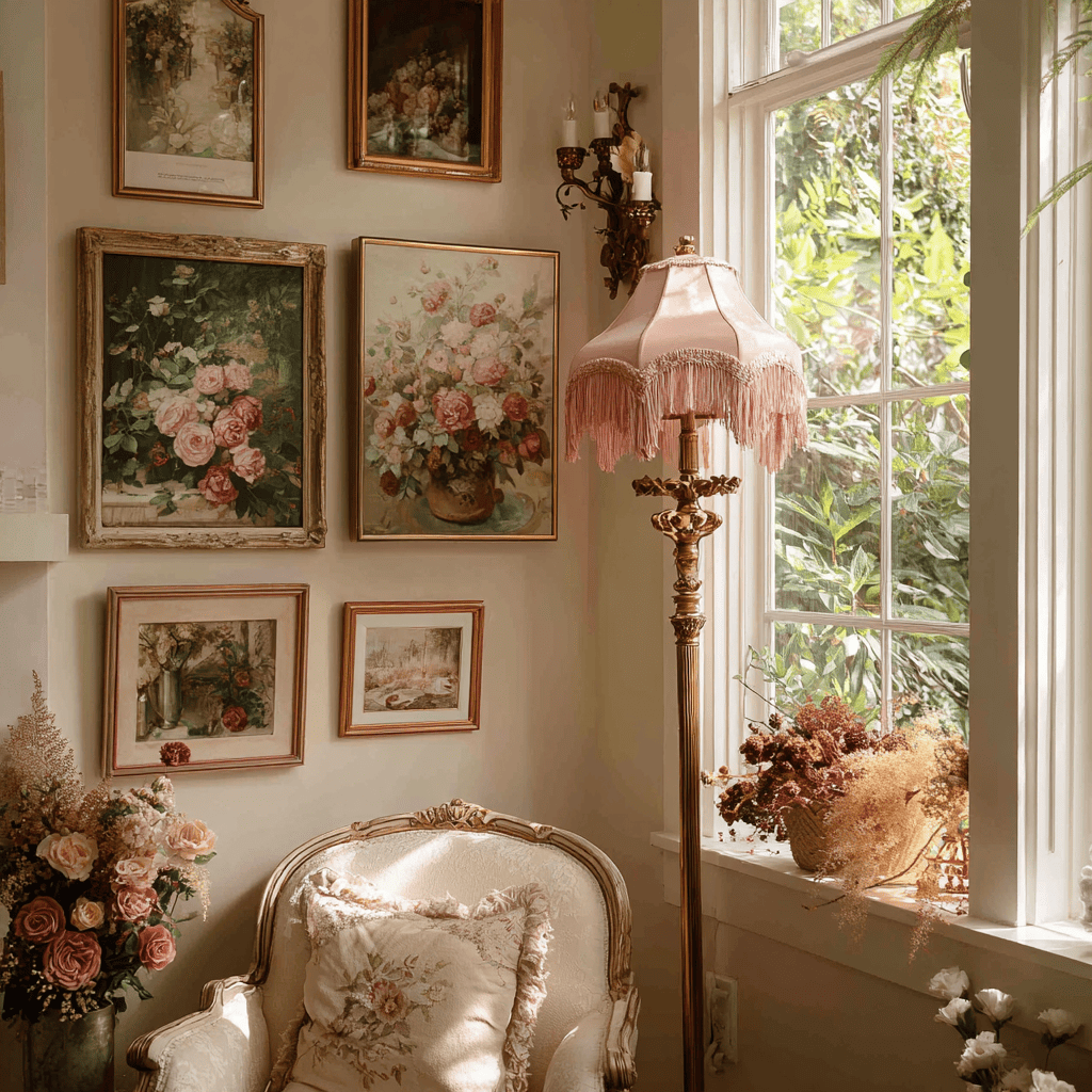 noriana8 a cozy vintage inspired corner of a living room with a 93326bd8 155d 4cf1 8304 b98ba7648152
