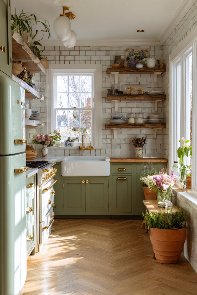 notters79 vintage english country kitchen with olive green cabi d6db9ff7 e0fe 4ceb b60c 9104cd2ca61b