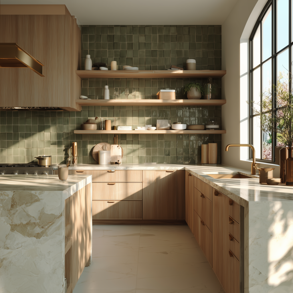 roxas.sf a photorealistic image of a modern lightly biophilic k 4dc9eb43 e09c 4333 8a37 350660604c2a