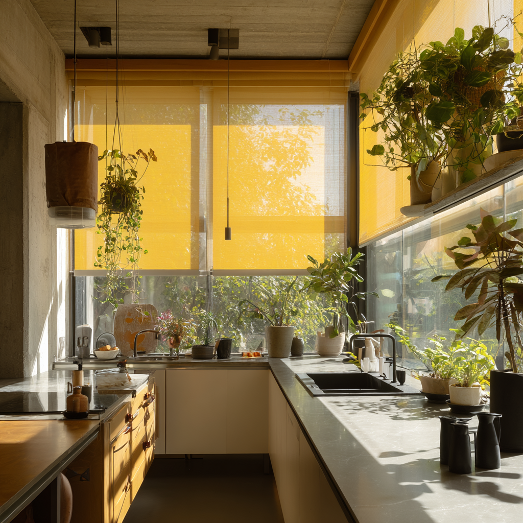 u5188461614 elegant minimal open kitchen with plants a big wind 53fc447e 16d9 4549 a537 8bd8ddcc4a72