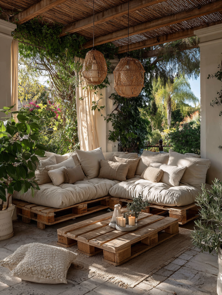 xunjijingguan123 outdoor seating area with wooden pallets and l a06508d0 e2ae 45c1 8259 48f166d066e8