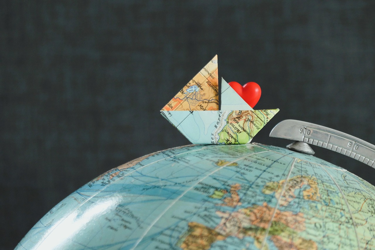 globe, ship, exploration, to travel, heart, adventure, world, explore, vacation, sea, water, wedding, sail, nature, world travel, vacations, plane, coupon, wanderlust
